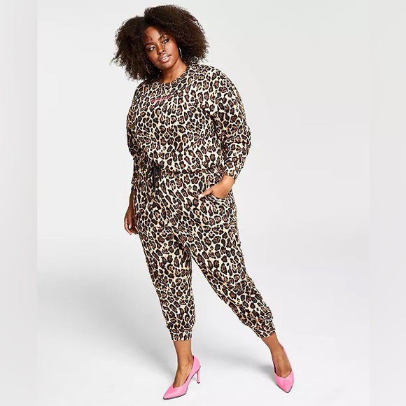 Nina Parker Pants - Nina Parker Trendy Plus Size French Terry Pull-On Jogger Pants Size 3X